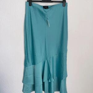 Banana Republic Asymmetrical Teal Skirt